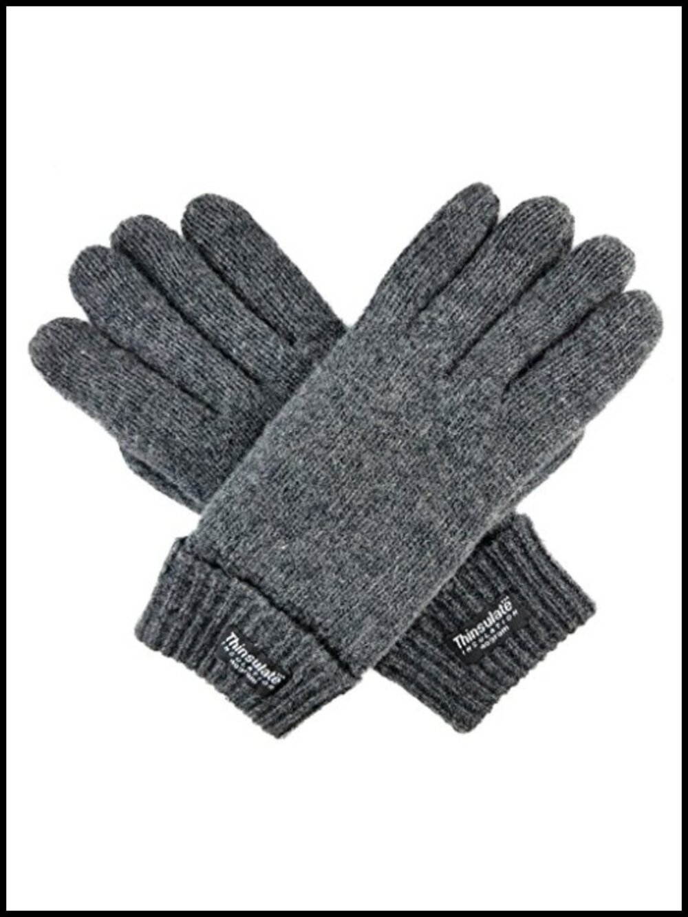 100% Wool Knit Gloves Fleece Lined Winter Warm Touchscreen